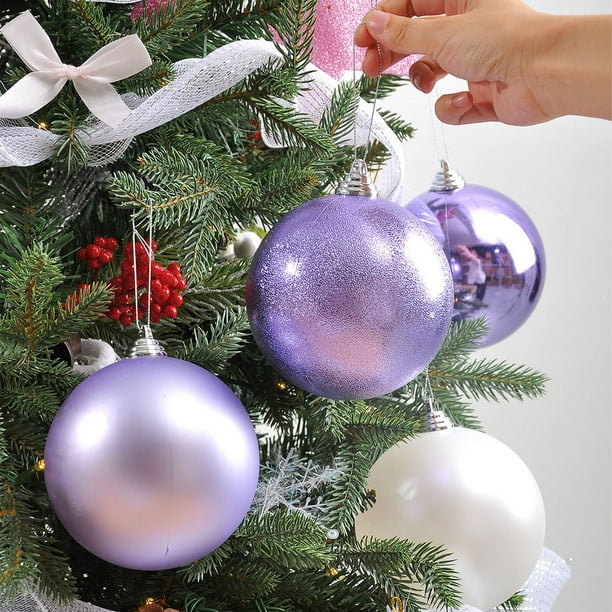4.7IN 4 Piece Christmas Ball Set Christmas Hanging Decorations
