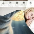 thumbnail image 3 of Shiartex Wolf Blankets Throw Super Soft Warm Fluffy Lightweight Cozy Fuzzy Blankets for Children Teens, Young Girls Or Adult for Couch Bed Sofa 40x50in, 3 of 6