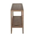 thumbnail image 3 of Pemberly Row Modern Solid White Oak Wood Console Table - Brown, 3 of 4