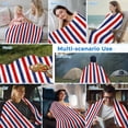 thumbnail image 5 of Red Blue White Striped Cooling Blanket, Lightweight Breathable Summer Throw Blanket with Double Sided Cold Effect, Modern Simple Stripes Picnic Beach Blankets Bed Sheet for Hot Sleepers 50"x60", 5 of 8