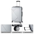 thumbnail image 6 of Hikolayae Slab Collection Hardside Spinner Luggage Sets in Argent Silver, 3 Piece - TSA Lock, 6 of 6