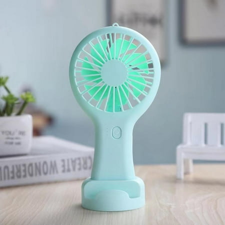 

Handheld Fan Portable Hand held Personal Fan Rechargeable Battery Operated Powered Cooling Desktop Electric USB Fan with Fan Stand 800mAh Battery 3 Modes for Home Travel Outdoor