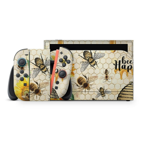 DesignSkinz Bee Happy V1 Full-Body Skin Decal Wrap Cover for Nintendo Switch 2
