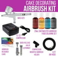 thumbnail image 4 of Master Airbrush Cake Decorating Airbrushing System Kit with a Set of 4 Chefmaster Food Colors, Gravity Feed Dual-Action Airbrush, Air Compressor, Hose, Storage Case and How-To-Airbrush ARC Link Card, 4 of 4