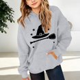 thumbnail image 2 of XXWXYD Girls Hoodie Cute Halloween Graphic Print, Long Sleeve Fleece Cotton Pullover, Oversized Cotton Fleece Crewneck - Cute Halloween Outfit for Toddler Girls Kids Youth, 2 of 4