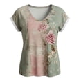 thumbnail image 2 of MAIHAN Womens Short Sleeve Shirts Soft Basic Tees Graphic Shirts Summer T Shirt Crew Neck T Shirts for Women, 2 of 2