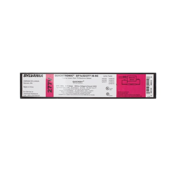 Sylvania 49906 - QTP2X32T8/UNV-ISN-SC-B T8 Fluorescent Ballast