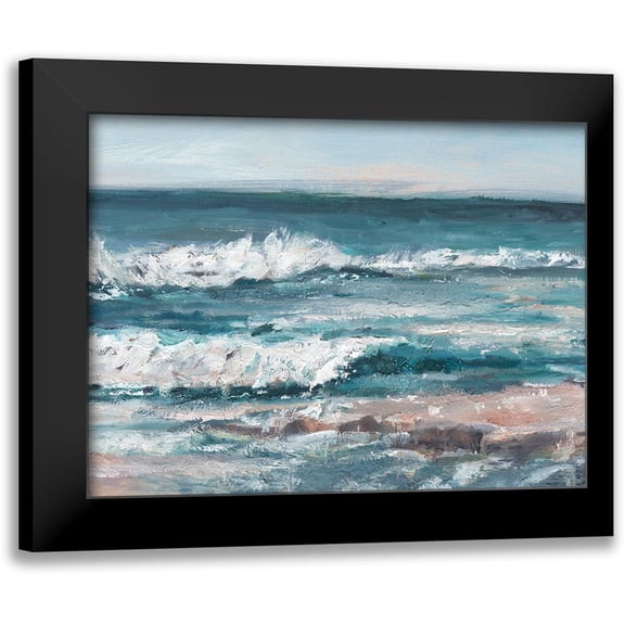 Harper, Ethan 14x12 Black Modern Framed Museum Art Print Titled - Ocean Breakers I