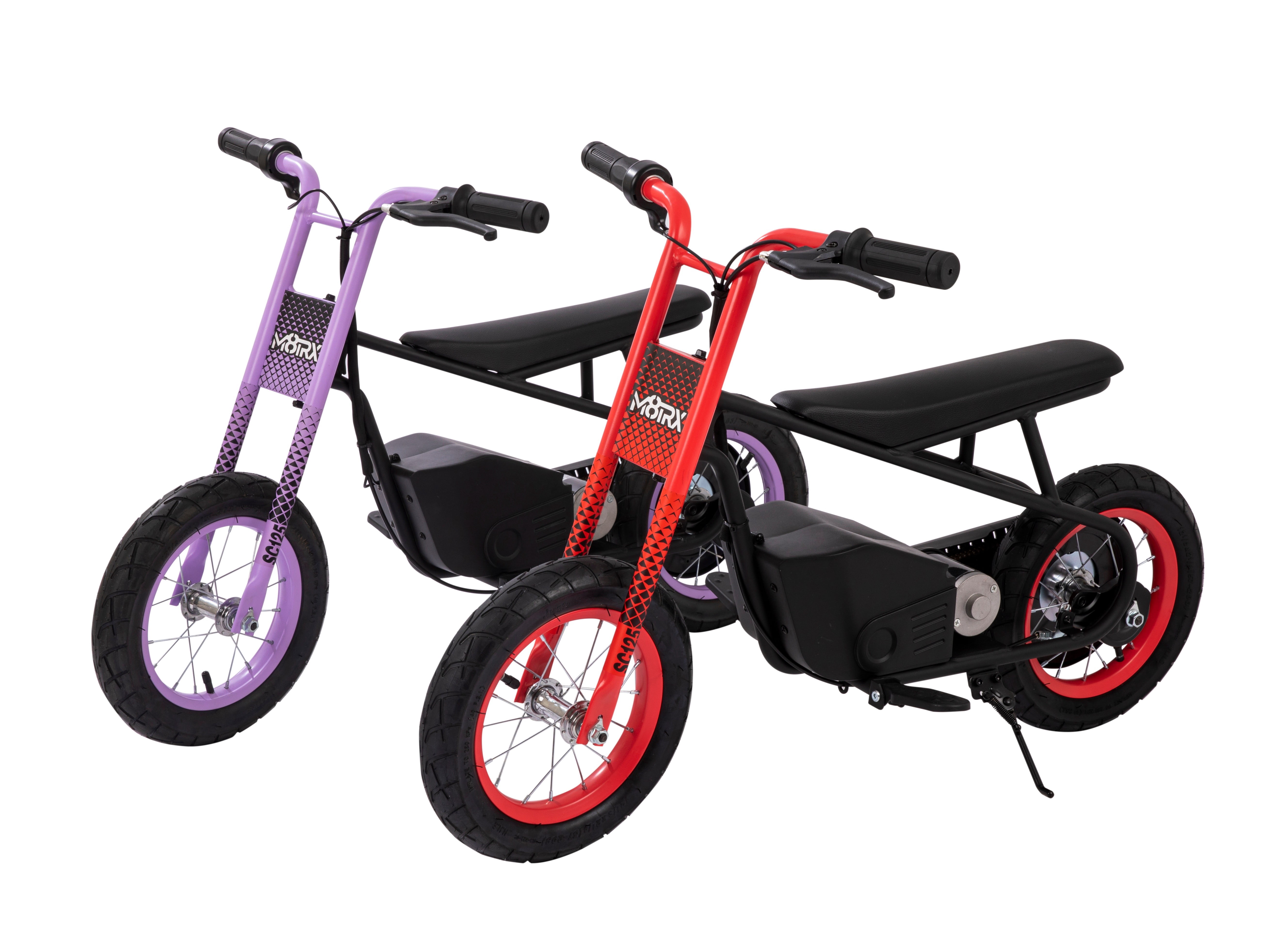 M8TRX Sports Electric Kids Street Cruiser Ride on Bike, Purple, 8 MPH