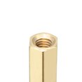thumbnail image 4 of Unique Bargains 10 Pcs Entretoise Hexagonale Droite en Laiton pour Pilier PCB Filetage Femelle M3x5x22mm, 4 of 5