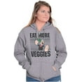 thumbnail image 3 of Eat More Veggies Popeye The Sailor Zip Up Hoodie Men's Women's Brisco Brands S, 3 of 6