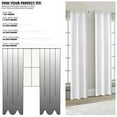 thumbnail image 3 of Mainstays 4 panneaux de rideau occultants en son genre, ensemble de 4, blanc, 28 po L x 84 po L, 3 of 4