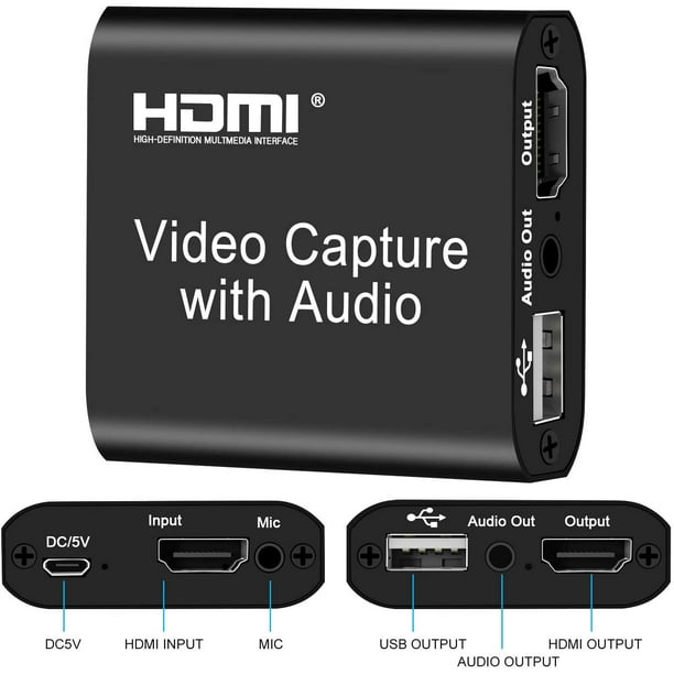 Carte de Capture Vidéo HDMI à USB - Diffusion HD 1080p