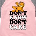 thumbnail image 3 of Garfield - Don't Know Don't Care - Toddler And Youth Girls Raglan Graphic T-Shirt, 3 of 5