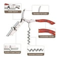 thumbnail image 3 of Uxcell 4.7" Wine Openers Waiter Corkscrew Red Wine Bottle Opener for Server Waiter, 3 of 6