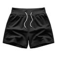 thumbnail image 7 of VBVC Women's Cotton Bermuda Sweat Shorts , Drawstring High Waisted Shorts For Women,Ladies' Knee Length Shorts with Pockets,Black,XS-2XL, 7 of 7