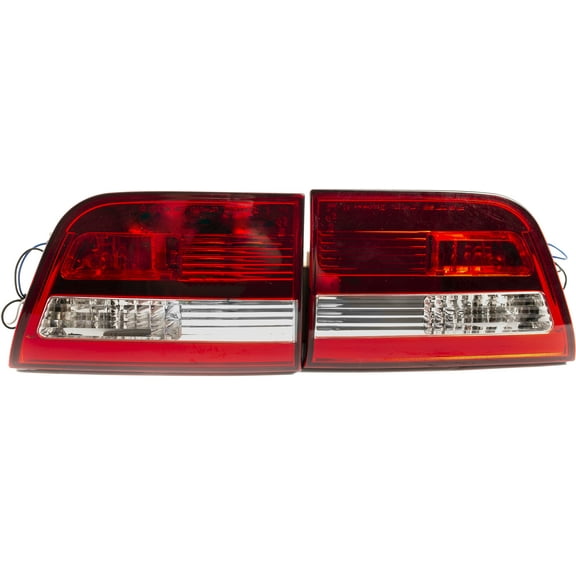 Spec-D Chrome/Red Fiber Optic Tail Lights Part Number LT-X500RLED-TM