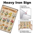 thumbnail image 3 of Flower Knowledge Metal Tin Signs 20x30cm Retro Birth Month Blossom Sign Rusty Look Month Flower Chart Art Print for Room Garden Yard, 3 of 7