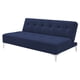 thumbnail image 2 of Sofa Cama Reclinable EL BAZAR STORE Vegas Lino Azul Marino Moderno Abotonado, 2 of 6