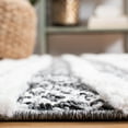 thumbnail image 4 of SAFAVIEH Moroccan Tassel Lorinda Southwestern Shag Area Rug, Black/Ivory, 9' x 12', 4 of 8