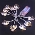 thumbnail image 4 of Cadena de luces LED Corazón Amor Cristal centelleante Luces de hadas Habitación Decoración al aire libre Fiesta de bodas de Navidad Noticed JR0893-04, 4 of 7