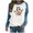 Blue#5, variant on Tnhcen Women's Halloween Oversized Crewneck Sweatshirt - Spooky Print Plus Size Comfortable Autumn Top S-3XL Casual Holiday Essential