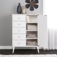 thumbnail image 2 of Prepac Milo Mid-Century Modern 5-Drawer Chest with Door, 2 of 9
