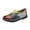 Yellow, variant on Women Multi-Color Stitched Loafers Slip-On Leather Casual Shoes, Soft Sole Flat Driving Walking Shoes for Ladies Red
