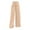 Beige, variant on Ladies Fashion Casual Loose Solid Color High Waist Wide Leg Casual Pants