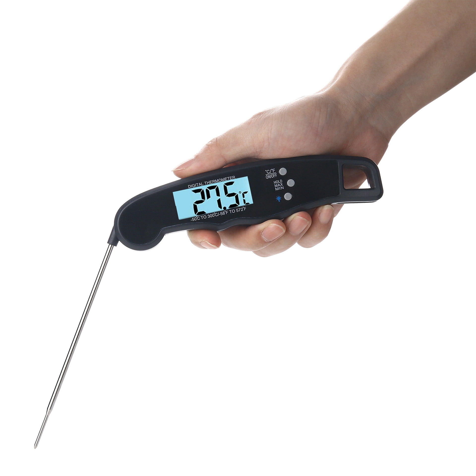 LAATIKUI Meat thermometer food grill measurement waterproof probe thermometer