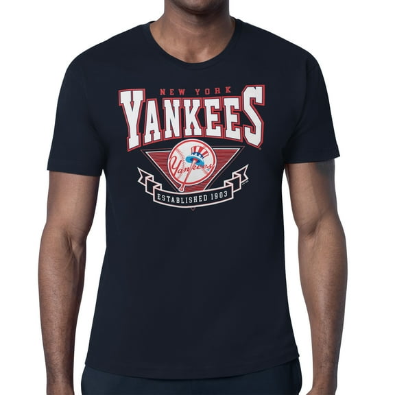 Men's Starter Navy New York Yankees -80s Inspired T-Shirt