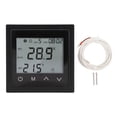 thumbnail image 2 of Digital Thermostat, LED Touch Screen Temperature Controller with Child Lock Function for Wall Mounting, Ideal for Electric Heating Systems with Internal and External Sensors, PC,, 2 of 7