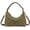 Green, variant on Suede Shoulder Bag - Stylish Hobo Satchel, Slouchy Handbag, Crescent Crossbody Purse & Tote