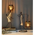 thumbnail image 2 of Inspired Tea Light Candle Holder with Metal Art Girl Figure, 2 of 10