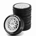 thumbnail image 3 of 4pcs Rubber Tire Wheel Tyre Hex for 1/10 A, 3 of 5