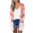 thumbnail image 1 of CEHVOM Cardigan à Manches Longues et Col Rond Imprimé Floral pour Femmes en Liquidation, 1 of 5