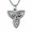 Black/ Silver, variant on Celtic Knot Urn Necklace for Ashes for Women Men Cremation Jewelry Vintage Triangle Urn Locket for Ashes Keepsake Memorial Jewelry