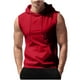 thumbnail image 2 of Ceisia Breathable Soft Men's Slim Fit Solid Color Hooded Sleeveless Vest with Kangaroo Pocket Gift, 2 of 9