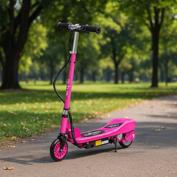 Scooter Electrico Infantil Plegable Moboss CD2 12V Rosa