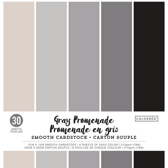 Carton souple Promenade en Gris de Colorbok