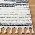 thumbnail image 3 of SAFAVIEH Moroccan Tassel Cainneach Geometric Shag Area Rug, Dark Grey/Ivory, 6'7" x 9'2", 3 of 8
