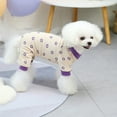 thumbnail image 5 of Pet Jumpsuits Flower Pattern Cosplay Four-leg Warm Pet Dogs Pajamas Costume for Home, 5 of 7