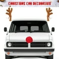 thumbnail image 2 of Kitandove 1 Set Reindeer Antler Car Decoration Khaki Oxford Cloth Lint Festive Style Christmas, 2 of 8