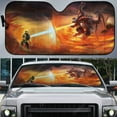 thumbnail image 2 of Custom Firefighter Car Auto Sunshades Windshield Heat Protection Sun Shades Univeral Fit Cars Suv Truck, 2 of 5