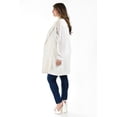 thumbnail image 2 of Chaleco de lino Roman Fashion con líneas beige Talla 38, 2 of 6