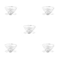 thumbnail image 2 of yingyy Reusable Coffee Dripper Funnel Shaped Filter Portable Beverage Maker Paperless Pour Accessory Household Cafe Outdoor M 5Set, 2 of 6
