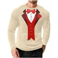 thumbnail image 5 of Amzcrzy - Sudadera Para Hombre, Ropa Deportiva Para El Hogar, Pijamas, Moda Holgada, Informal, Con Estampado De Corazón, Camiseta Deportiva, Color Caqui, L, 5 of 5