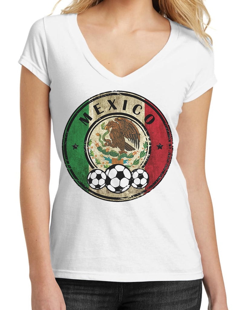 Juniors Mexico Eagle Futbol White Tank Top Soccer Flag world cup women B1195 Juniors Mexico Eagle Futbol White Tank Top Soccer Flag world cup women B1195