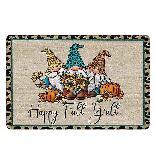 Indoor Carpet Halloween Decorations Indoor Halloween Decorations Fall Outdoor Decor Fall Gnomes Outdoor Fall Decor Fall Rug Fall Kitchen Rug 15.7*23.6 Inch