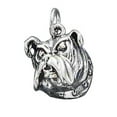thumbnail image 1 of Sterling Silver 18" 1.2mm Box Chain 3D Bulldog Face Pendant Necklace, 1 of 2